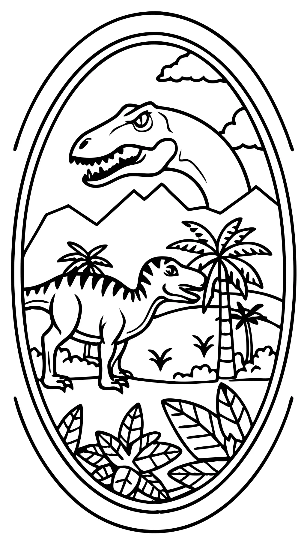 coloring pages of jurassic world